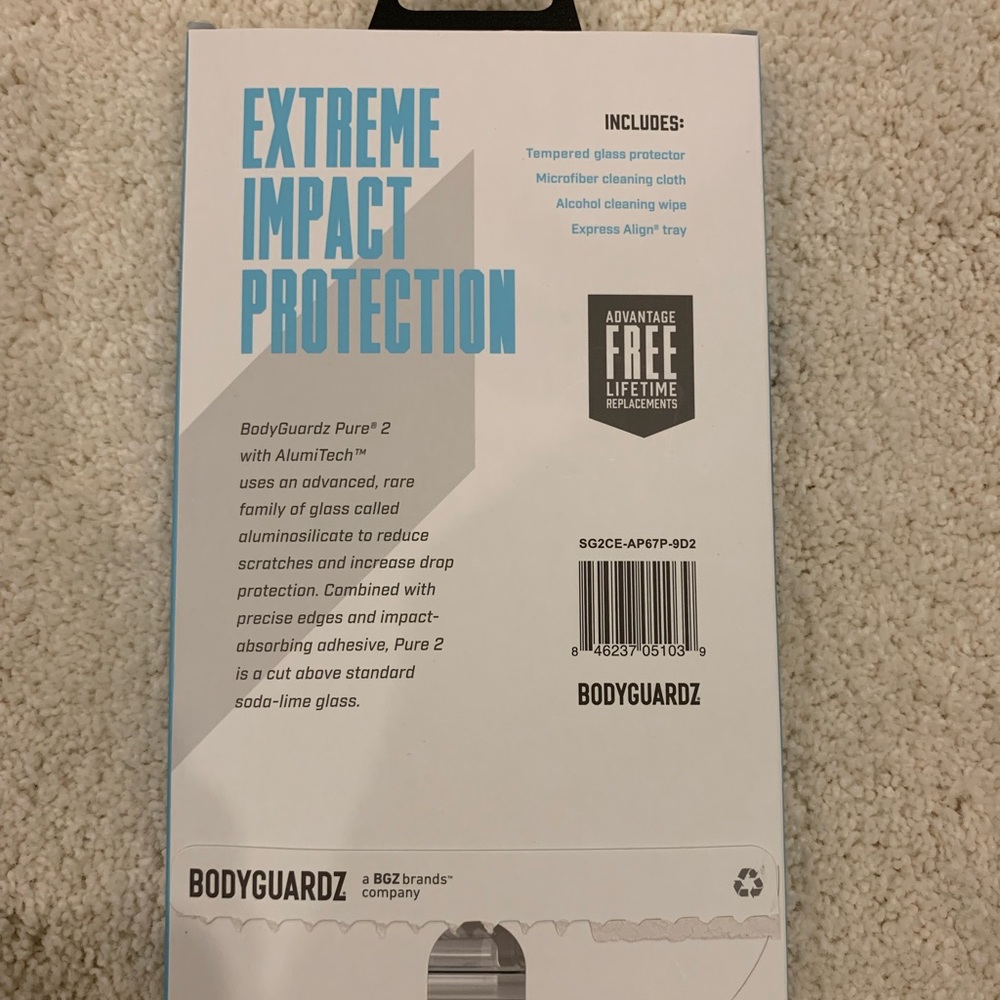 🌟3/$20🌟 Bodyguardz Glass Screen Protector iPhone Plus - Picture 4 of 4